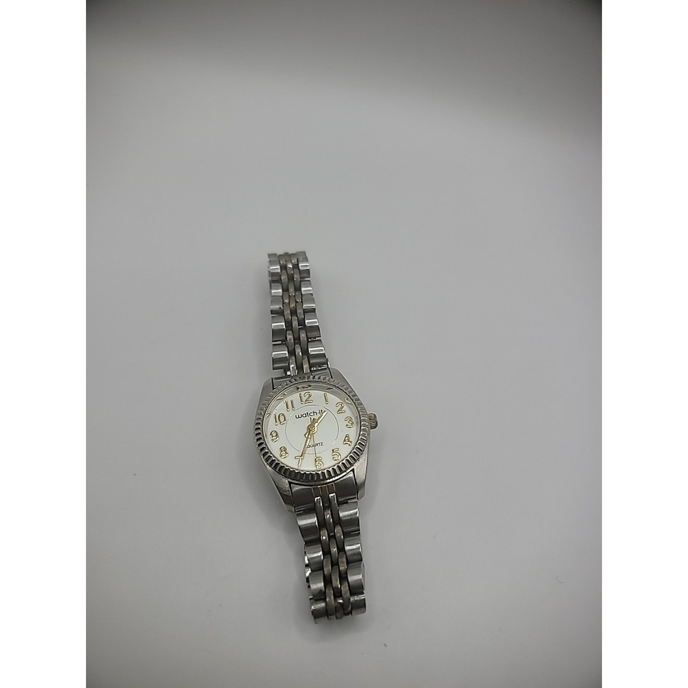 Vintage Watch-it Womens Wristwatch Watch Silver Tone Analog Jewelry